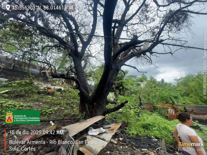 La municipalidad de San Pedro Sula atendió varias familias afectadas por las lluvias en el bordo del Río blanco.