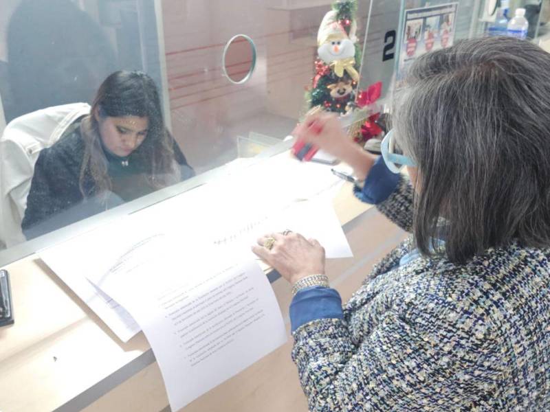 Maribel Espinoza, diputada del Partido Liberal, en las instalaciones del Ministerio Público en Tegucigalpa.