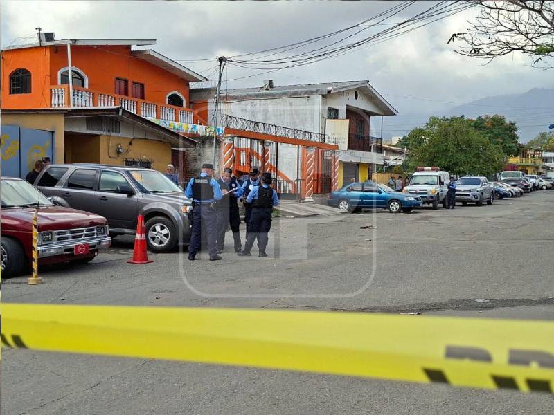 Lugar de los hechos en el <b>barrio Santa Anita</b> de San Pedro Sula, en la 2 calle, entre la 7 y 8 avenida,