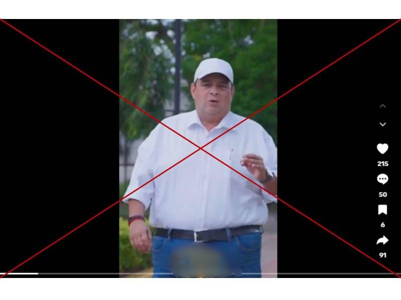 Captura de pantalla a una publicación de TikTok hecha el 17 de septiembre de 2025.