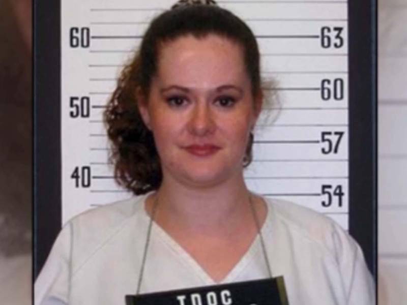 Christa Pike, condenada a muerte por el asesinato de Colleen Slemmer en 1995, durante una fotografía proporcionada por el Departamento Correccional de Tennessee.