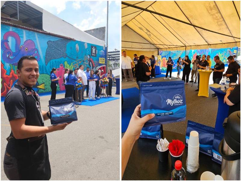 Supermercados Colonial presentó el mural en honor a Roatán Marine Park
