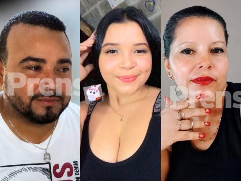 Óscar Ortez, Yensy Leiva Romero y Melba Roseli Caballero.