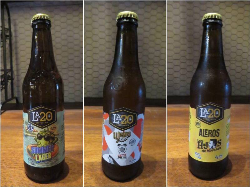 Las nuevas cervezas presentadas: la Summer Lager y las dos bebidas en colaboración con La Hora del Té y Los Hijos de Morazán.