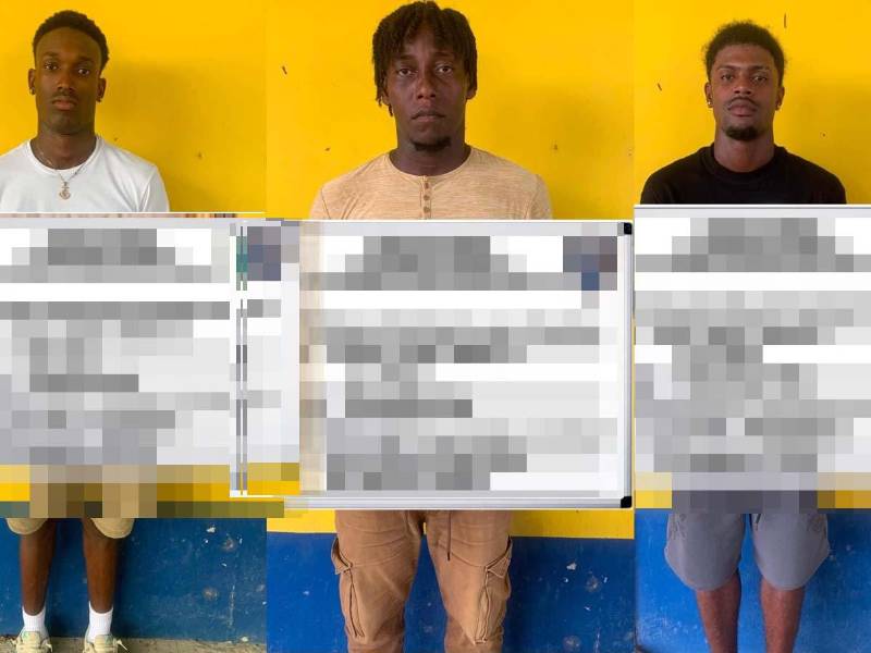 Carlos Jamell Fernández Stamp, Zekanie Khiarie Pouchie Pinnace y Nelson Enrrique López Norales.