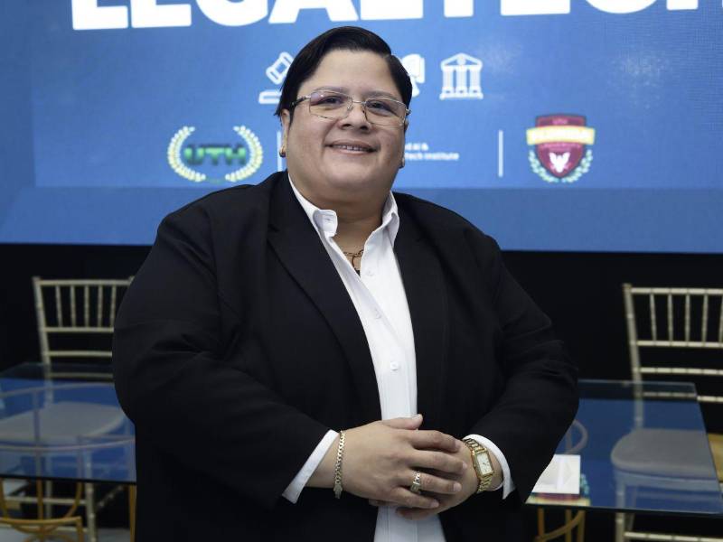Selene Hernández, presidenta del colegio de abogados capítulo San Pedro Sula.