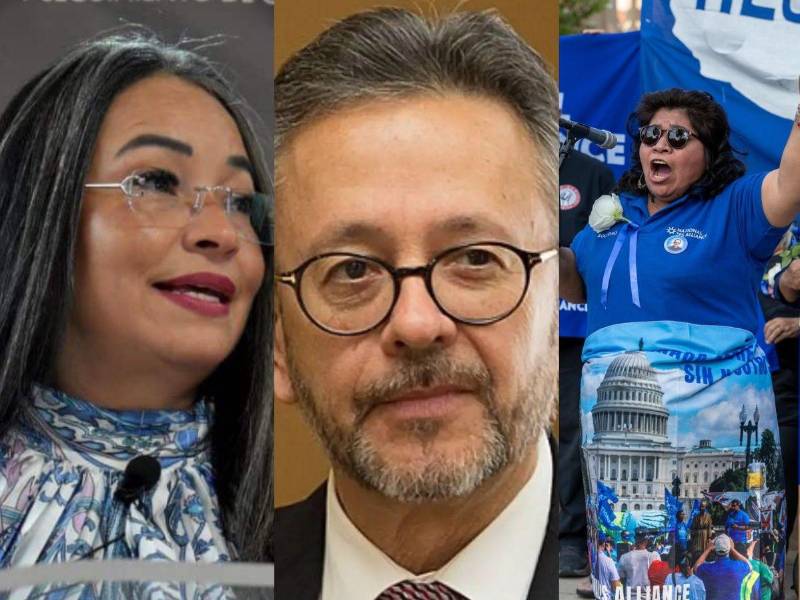 La abogada Gabriela Castellanos, directora del CNA, y Roberto Flores Bermúdez, embajador de Honduras en Washington.