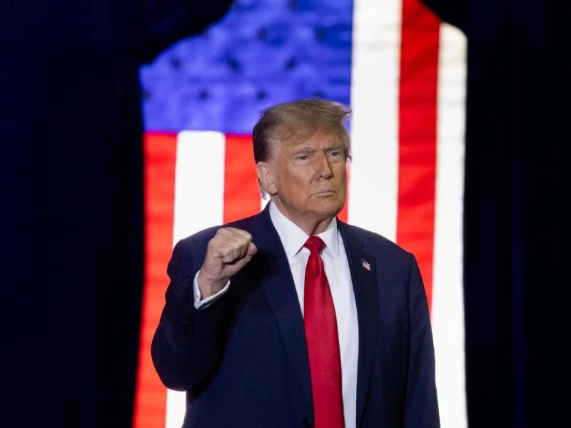 Trump se jactó de que, si hoy se presentara a unas elecciones, ganaría con una ventaja del 25%.