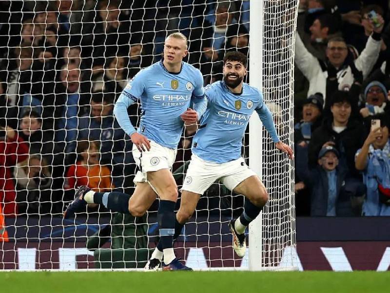 Haaland fue el anotador de los dos goles del Manchester City.
