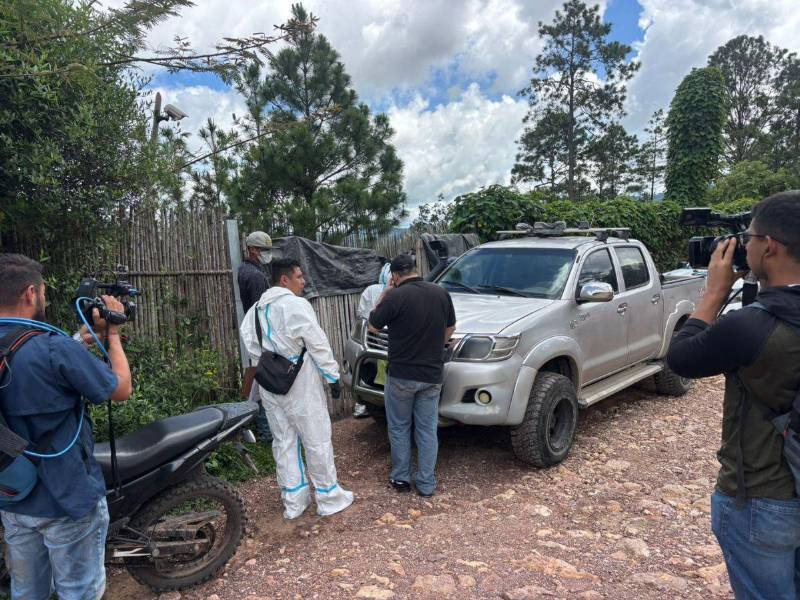 Las autoridades llegaron a la escena el 17 de octubre a la cabaña donde se halló a la pareja en Tatumbla, Francisco Morazán.