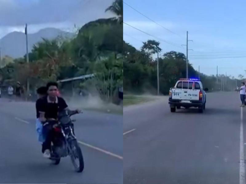 Video viral: motociclistas desafían a la policía y hacen piruetas en plena persecución