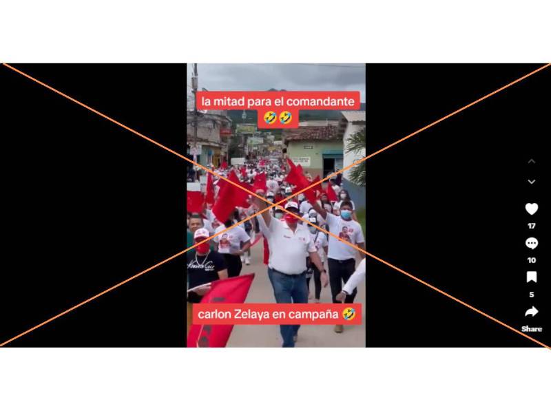 Captura de pantalla a una publicación de TikTok hecha el 5 de septiembre de 2025.