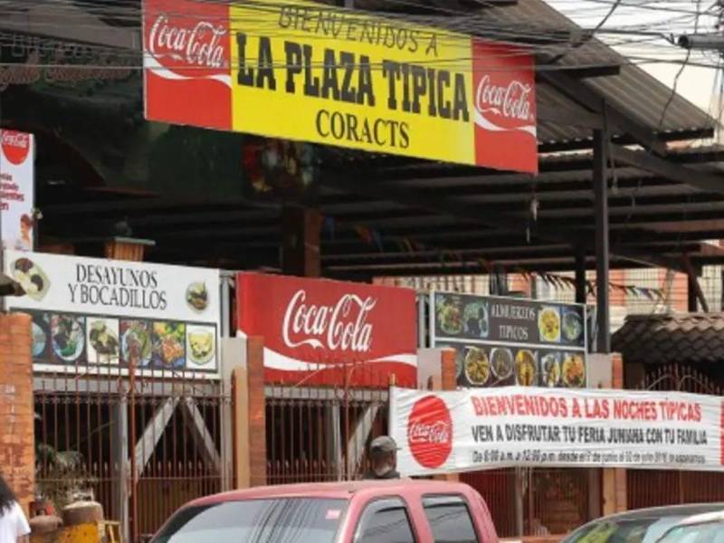 Ubicación de la Plaza Típica.