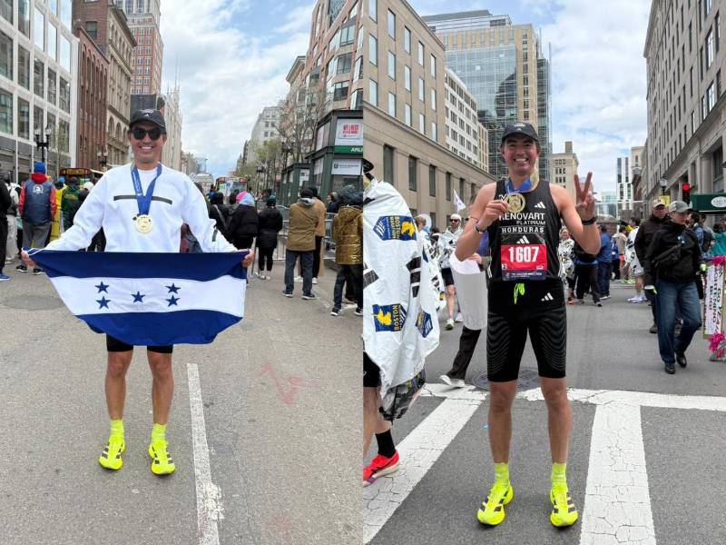 El corredor hondureño ha estado en 17 maratones internacionales, la cuarta en Boston, una de las más importantes del mundo.