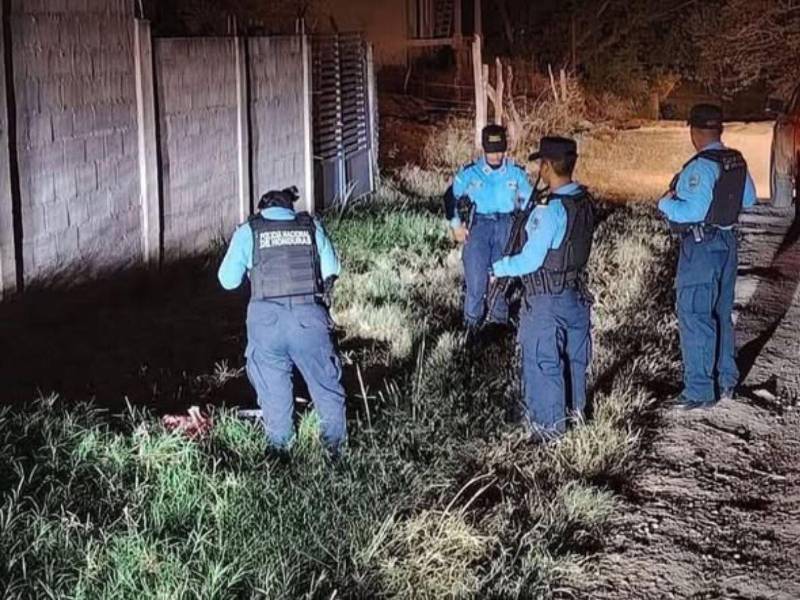 Lugar donde fue encontrado el cuerpo de Roly Alexander Rodríguez.