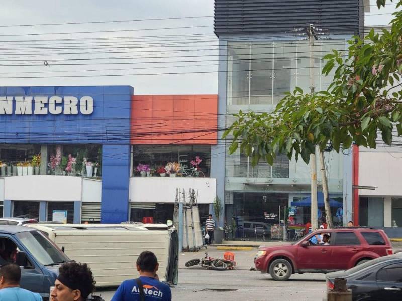 Momento exacto del accidente.