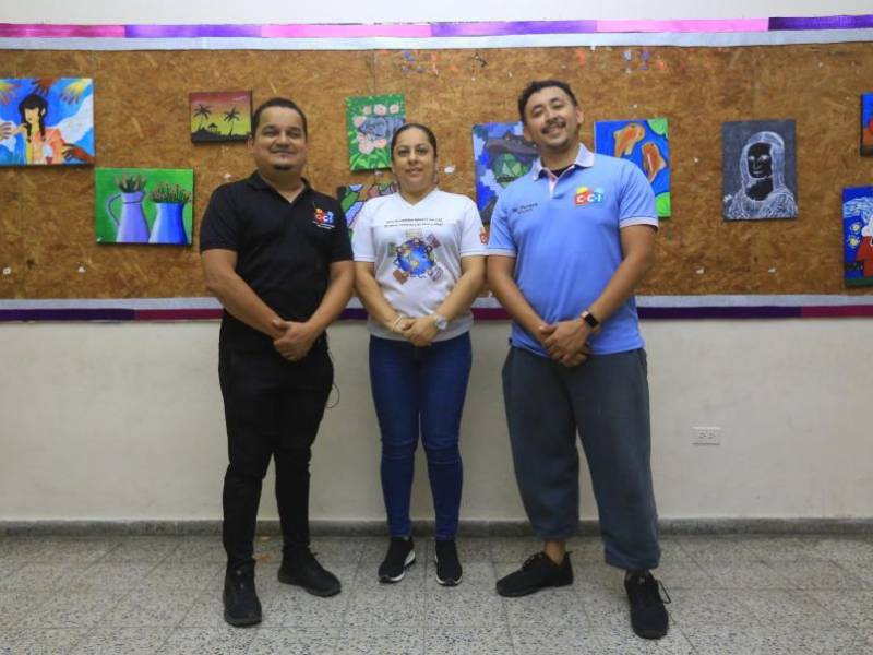 Carlin Quezada (director artístico CCI), Lorena Pineda (administradora) y Jonathan Peraza (maestro de Ballet y Danza Contemporánea).