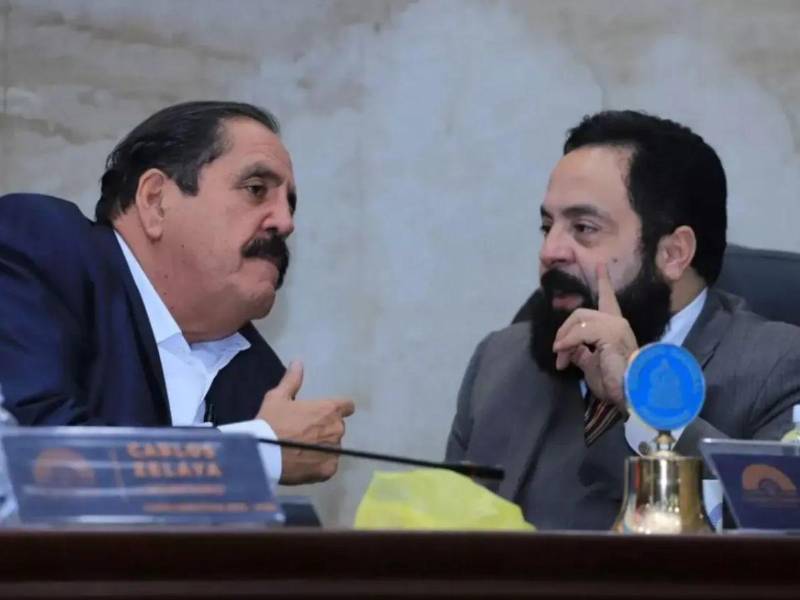 Luis Redondo, expresidente del Congreso Nacional, y el exdiputado Carlos Zelaya.