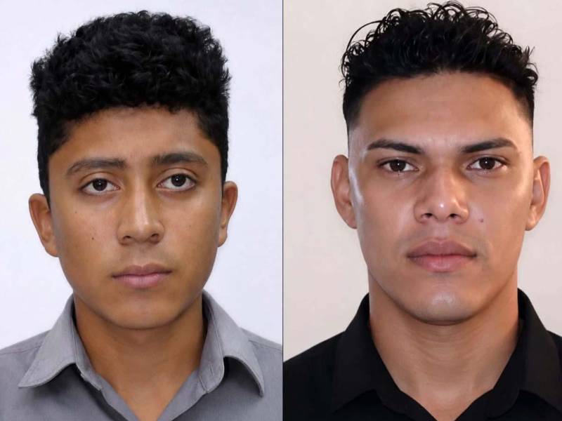 Leo Isell Dilbert Grijalva, de 18 años, y Javier Enrique Alvarado Dilbert, de 29 años.