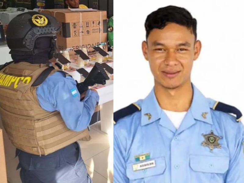 Nels Makey Eguigure Benavides es uno de los cinco policías de la Dirección Anti Maras y Pandillas (Dipampco) abatidos en un enfrentamiento con un grupo delictivo el pasado jueves 21 de mayo en una vivienda en Corinto, Omoa, frontera con Guatemala.