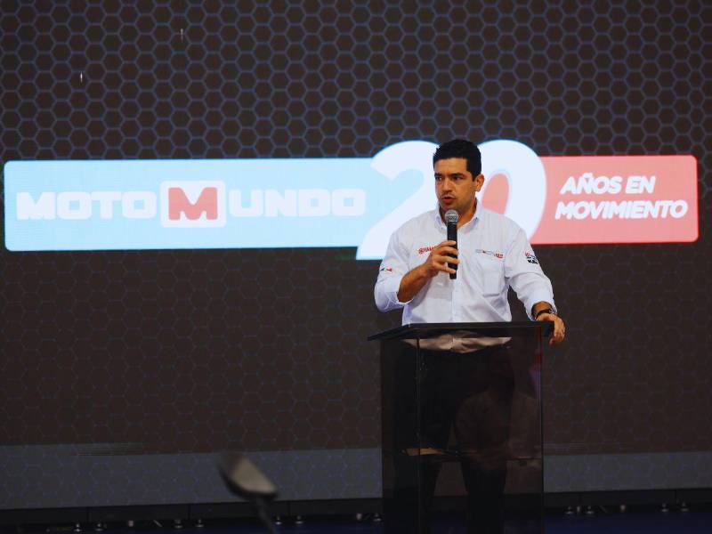 Mariano Jiménez, director ejecutivo de Grupo ILP, durante la presentación de la campaña “Tu libertad se mueve con vos” en el marco del 20 aniversario de Motomundo.