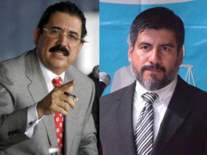Manuel Zelaya, expresidente de Honduras, y Johel Zelaya, fiscal general de la República.