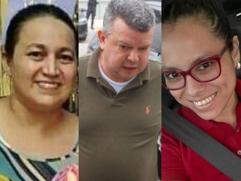 Sergio David Florentino Díaz es sindicado de matar a su primera esposa, Gina Gutiérrez, izquierda, y a su segunda esposa, Brenda Janeth Gómez Pérez.