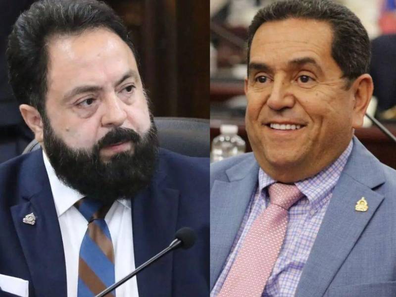 Luis Redondo, expresidente del Congreso Nacional, y el diputado Antonio Rivera Callejas, del Partido Nacional.