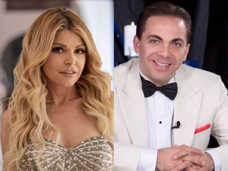 La actriz Itatí Cantoral y el cantante Cristian Castro.