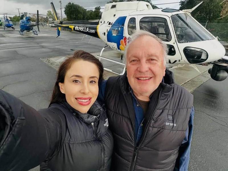 Foto en vida de los periodistas Eliana Moreno y George Marciniw.
