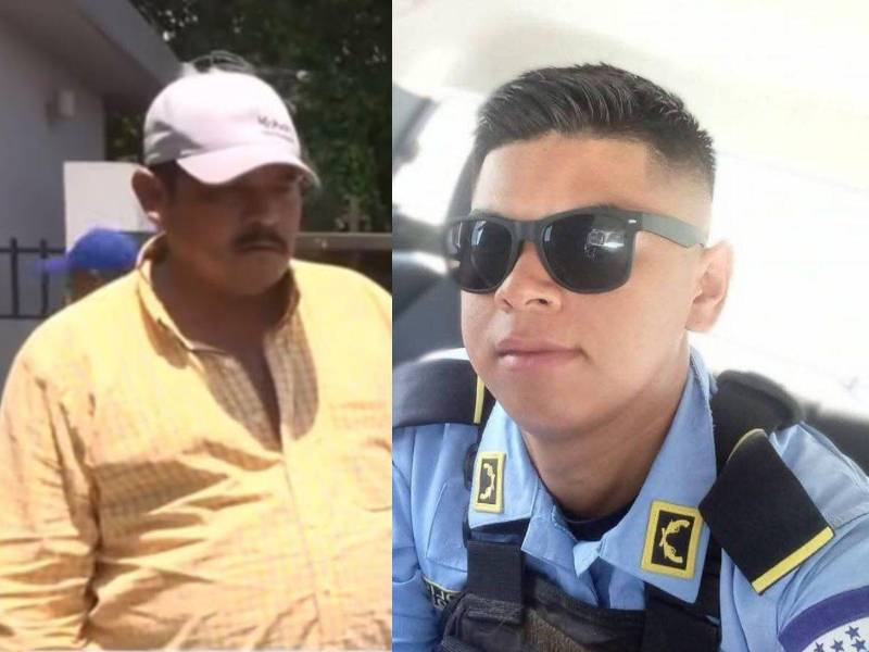 El dolor y la indignación marcaron el momento en que Santos Marín reclamó el cuerpo de su hijo, el agente policial Erlin Marín Izaguirre Sánchez, quien murió durante un enfrentamiento armado registrado en el sector Planeta, en La Lima, Cortés.
