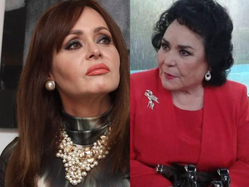 La actriz Gaby Spanic y la fallecida Carmen Salinas.
