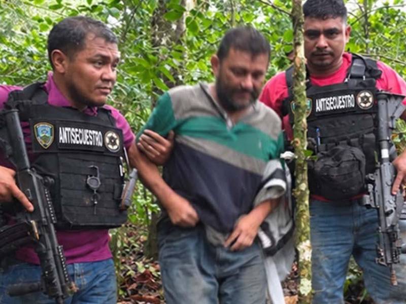 El comerciante de 50 años, fue rescatado con vida por agentes de la UNAS tras permanecer varios días secuestrado en una zona montañosa de Copán.