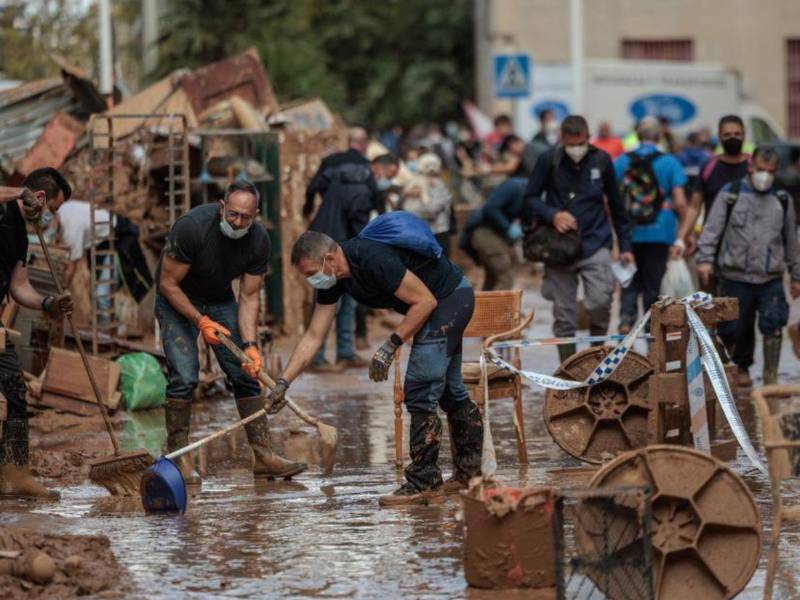 Fotografía de archivo de los afectados por la dana en España.