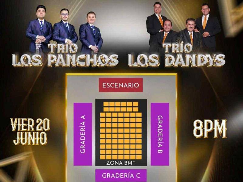 MR Producciones, a cargo del evento, publicó en redes sociales que así será la distribución de los asientos en el Gimnasio Municipal. Los boletos están a la venta en bmticket.com y en City Mall y en Diunsa salida a La Lima. El precio de las entradas es de 2,500 y 1,500 lempiras para zona BMT y Gradería, respectivamente. Además, en los quioscos hay un 50 por ciento de descuento para la tercera edad que presente su DNI.