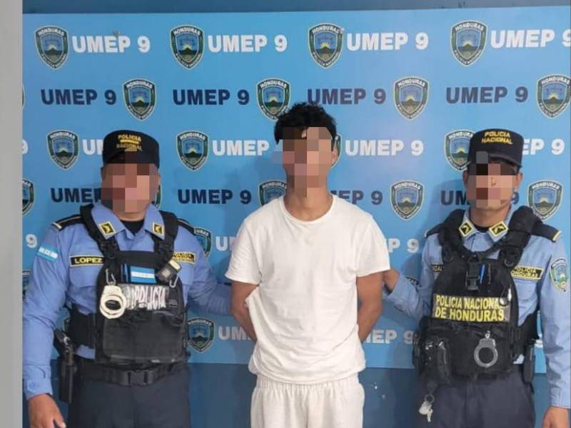 El capturado es joven de 22 años, originario y residente del departamento de Choluteca.