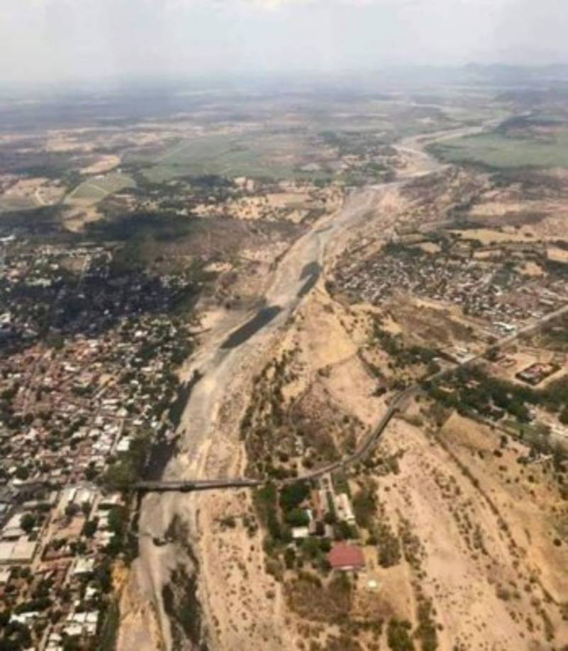 El río Choluteca está casi seco. La última vez que llovió en Choluteca fue en octubre del año pasado.