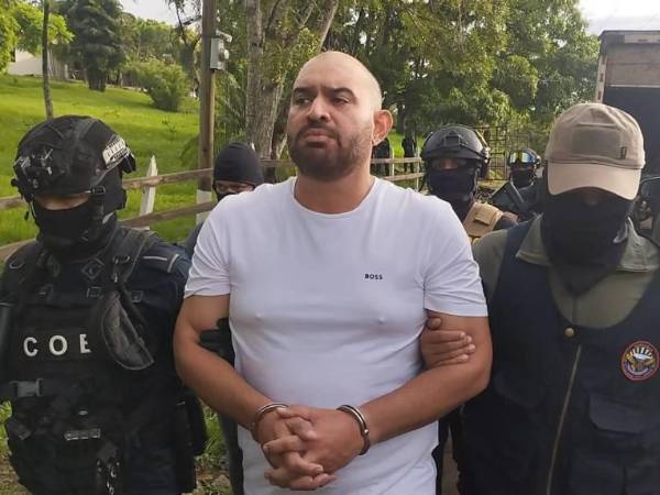 Mario “Cubeta” Cálix el día de su captura.