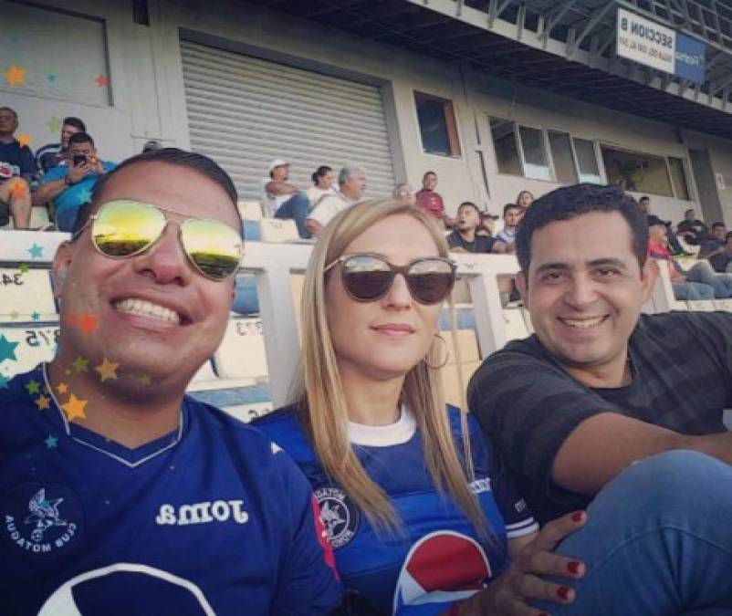 Rebeca Pérez se ha hecho seguidora del Motagua como Yanuario Paz.