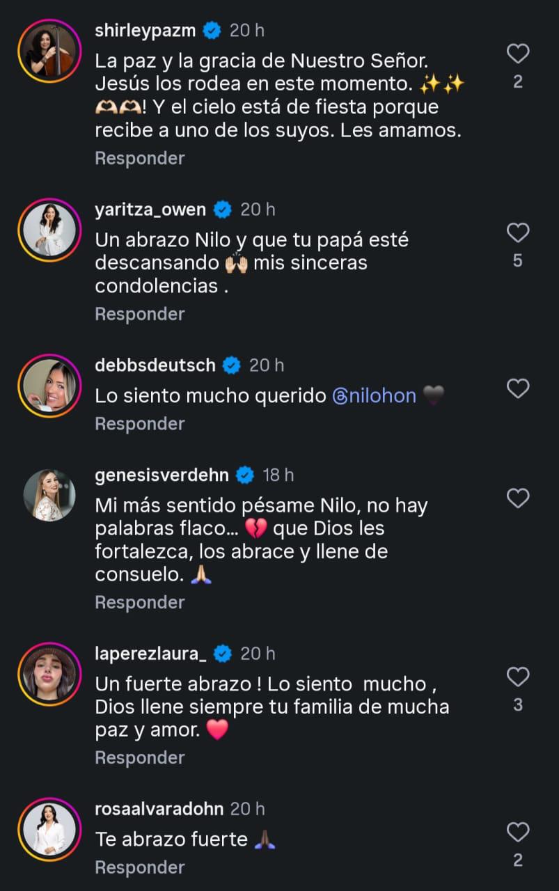 Muere el padre de Nilo Espinal: así lo despiden en redes