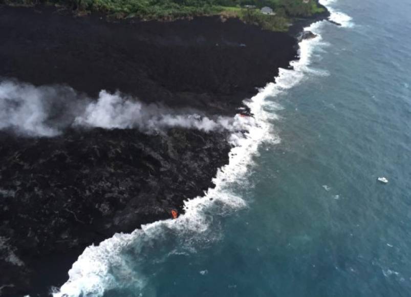 Estos humos ya se perciben en las Islas Marshall y en el territorio de Guam, según las autoridades.