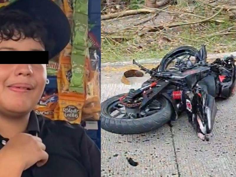 El accidente ocurrió en el sector de Las Brisas, donde la motocicleta en la que viajaban los jóvenes impactó contra el camión, cuyo conductor se dio a la fuga.