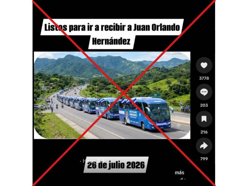 Captura de pantalla a una publicación de TikTok, hecha el 10 de julio de 2026.