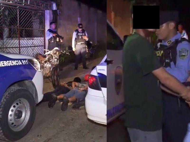La Policía Nacional frustró una presunta ejecución y rescató a un hombre que era trasladado privado de libertad dentro de un vehículo en la colonia La Primavera, sector El Merendón, en San Pedro Sula.