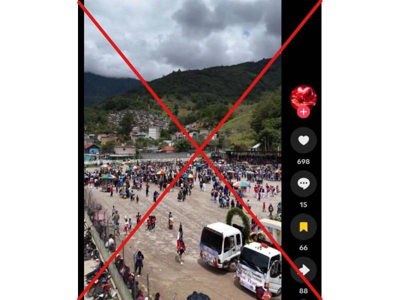 Captura de pantalla de una publicación de TikTok, hecha el 7 de julio de 2026.