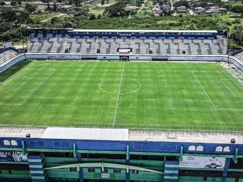 Imagen del estadio Juan Ramón Brevé en Juticalpa, Olancho.