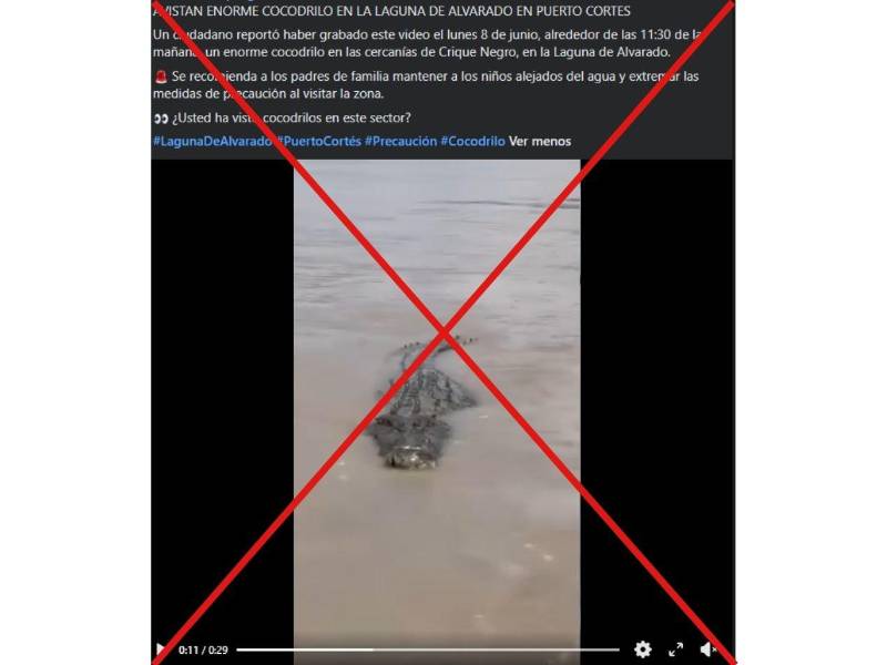 Captura de pantalla a una publicación de Facebook hecha el 11 de junio de 2026.
