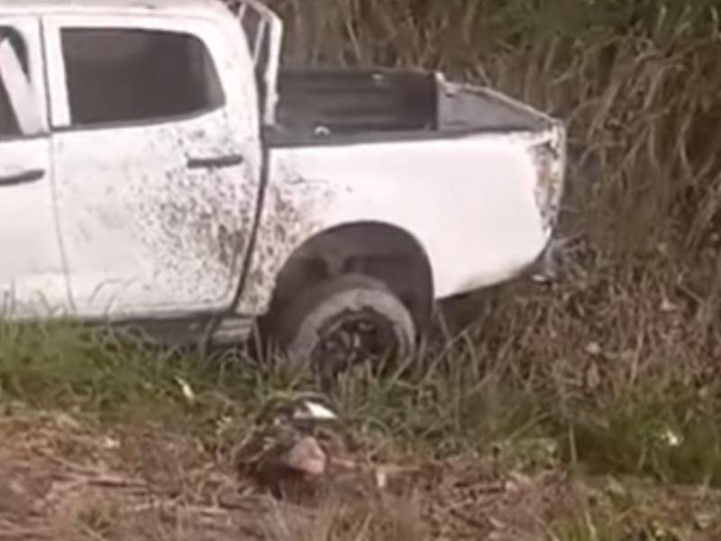 El vehículo se salió de la carretera en el tramo entre la comunidad de Santa Cruz Mina y el desvío a Quimistán.