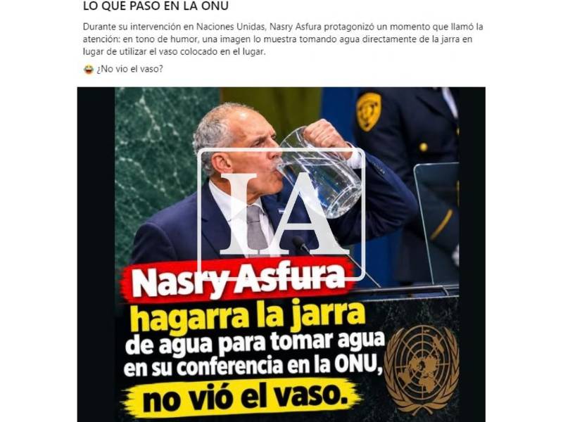 Captura de pantalla a una publicación de Facebook hecha el 24 de septiembre de 2026