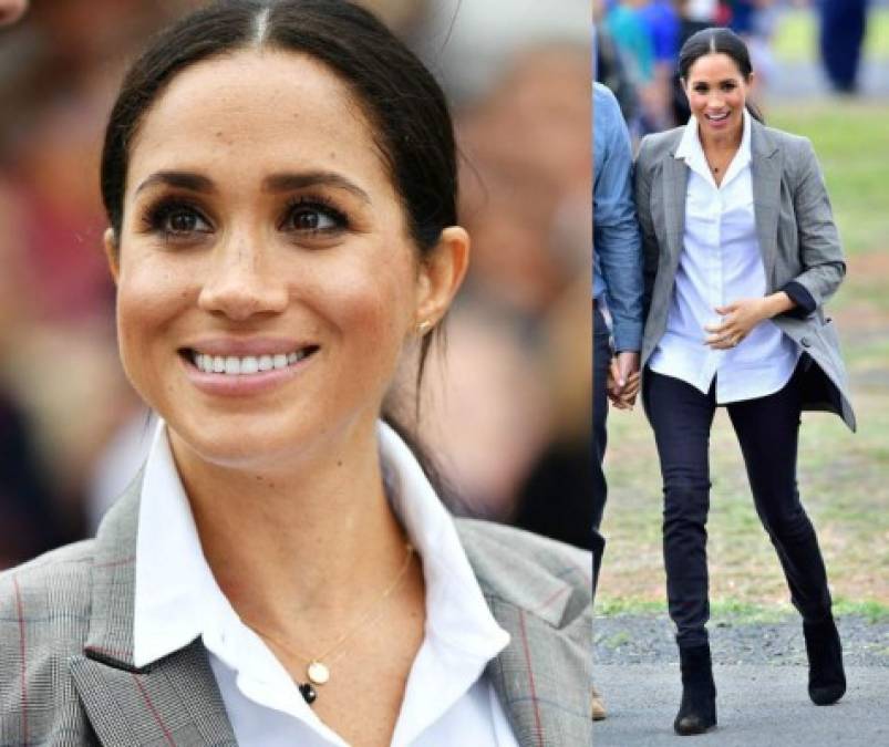 La elección del atuendo de Meghan también encantó a la gran tenista Serena Williams, cuya etiqueta de ropa del mismo nombre diseñó el blazer con estampado gris que llevaba.<br/>